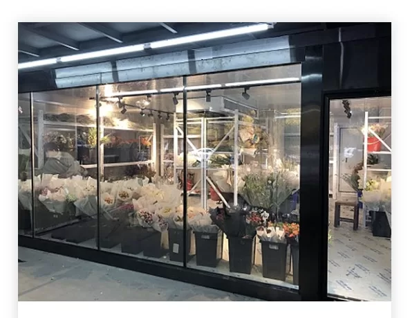 walk in flower chiller