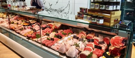 meat display counter