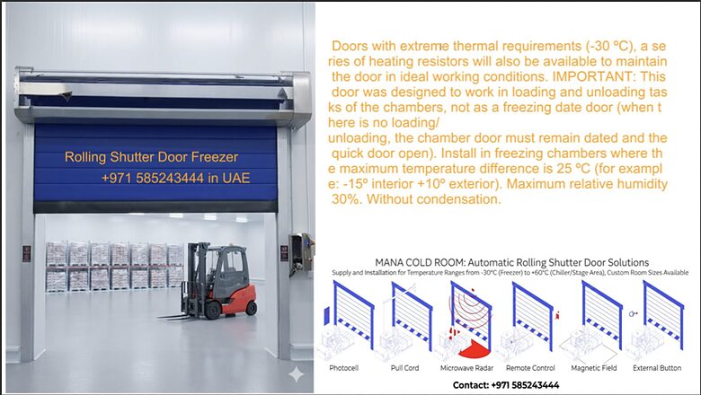 rolling door for freezer - rolling door for cold room