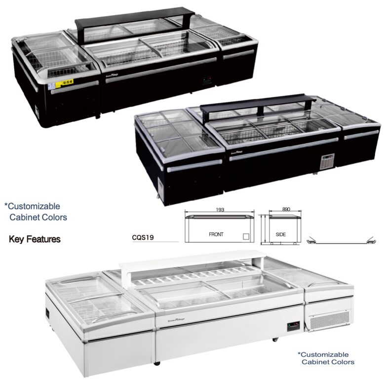 meat freezer super market