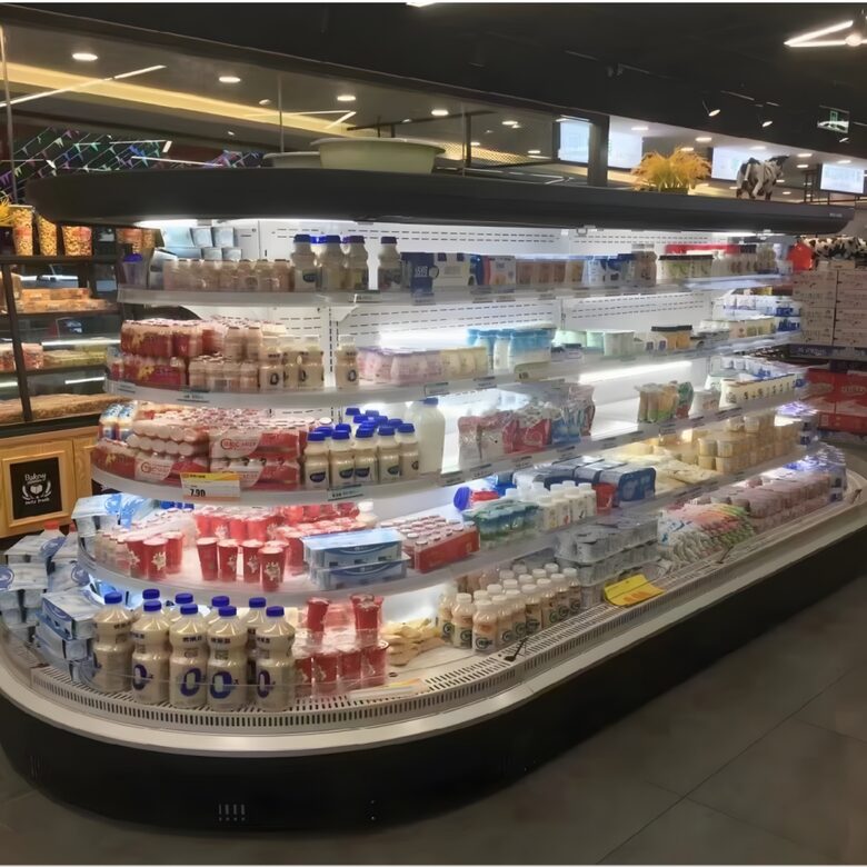 super market display chiller - milk chiller